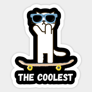 The Coolest Cat Sticker